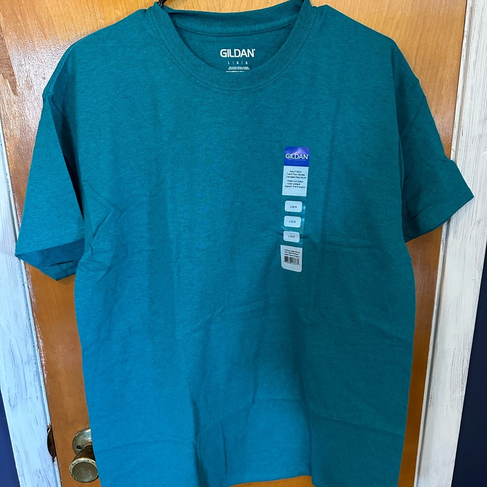 Gildan Plain Blue Shirt NWT